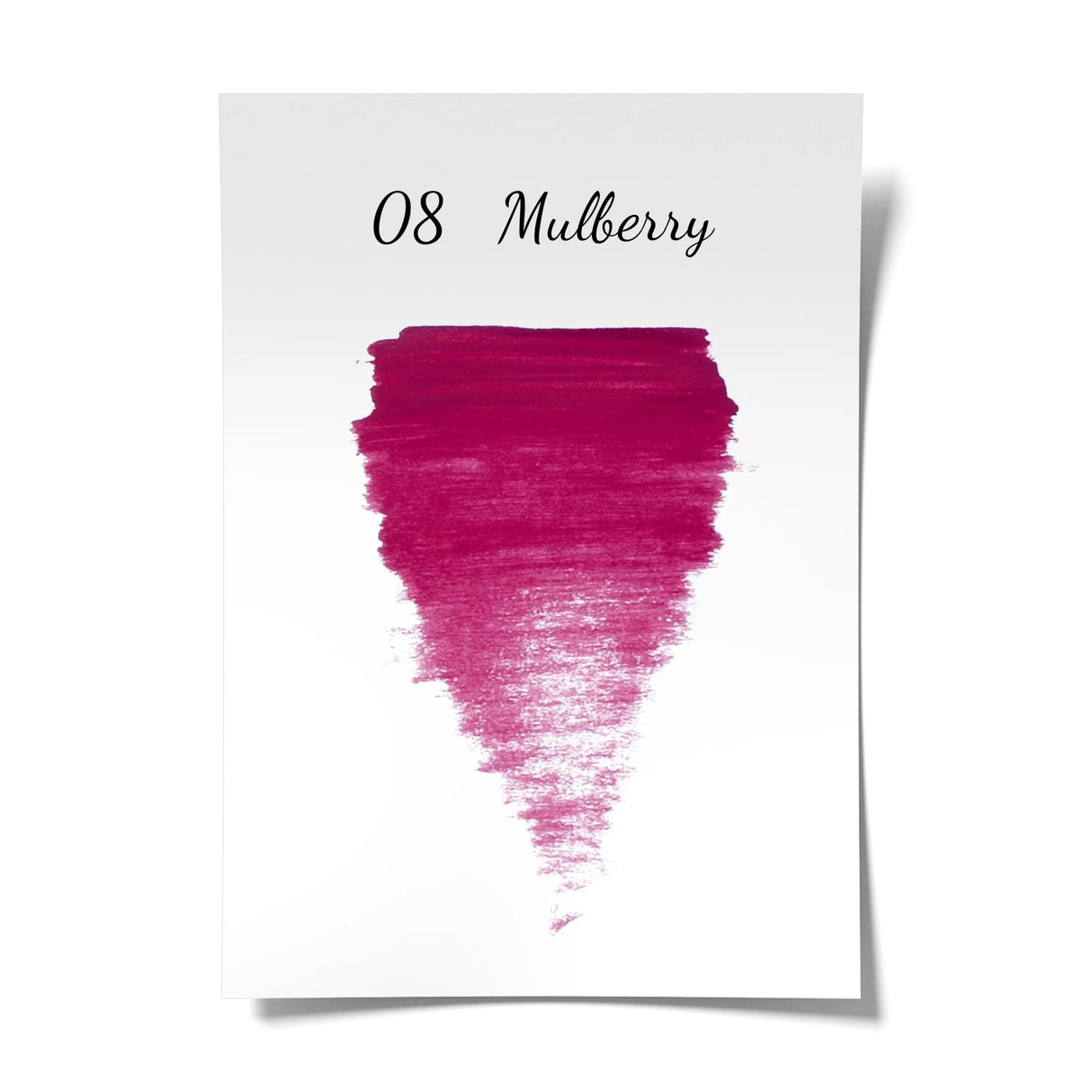 The Pigment 08 Mulberry pigment in a 15ml jar, showing deep mulberry color and label on the container.