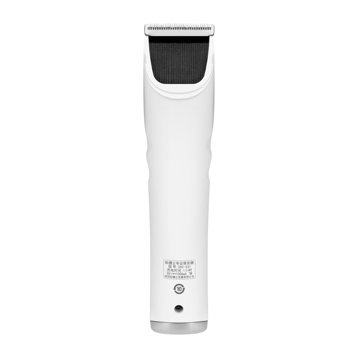 Wireless hair trimmer by CODOS, model WES-331, with sleek design and adjustable blades for precise grooming.
