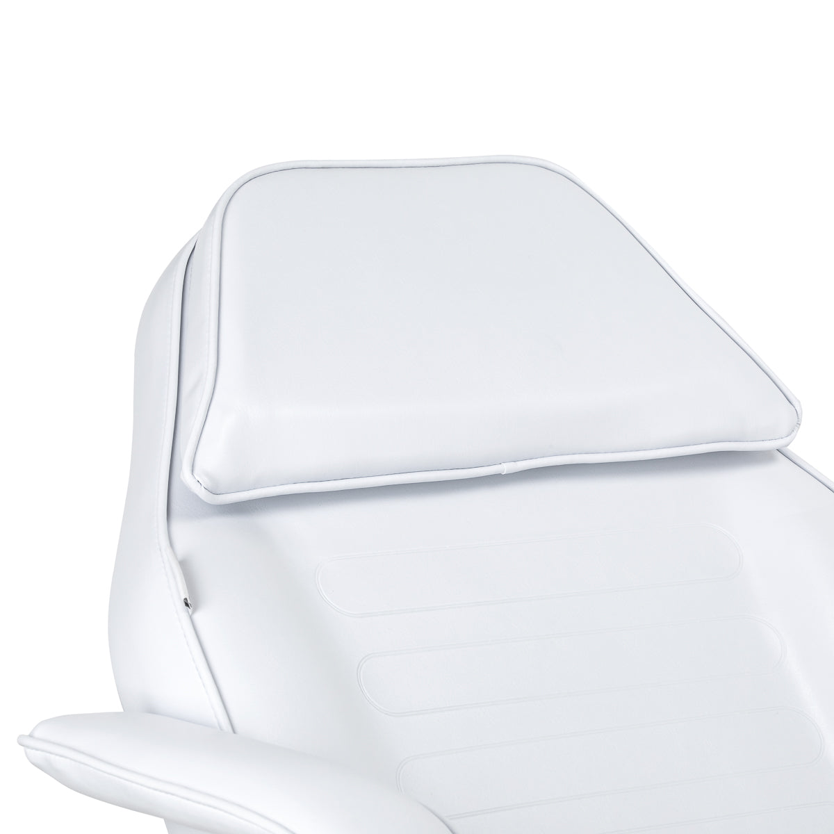White Sillon Hydraulic Cosmetic Chair V2 210, a sleek beauty salon furniture piece with adjustable height and modern design.