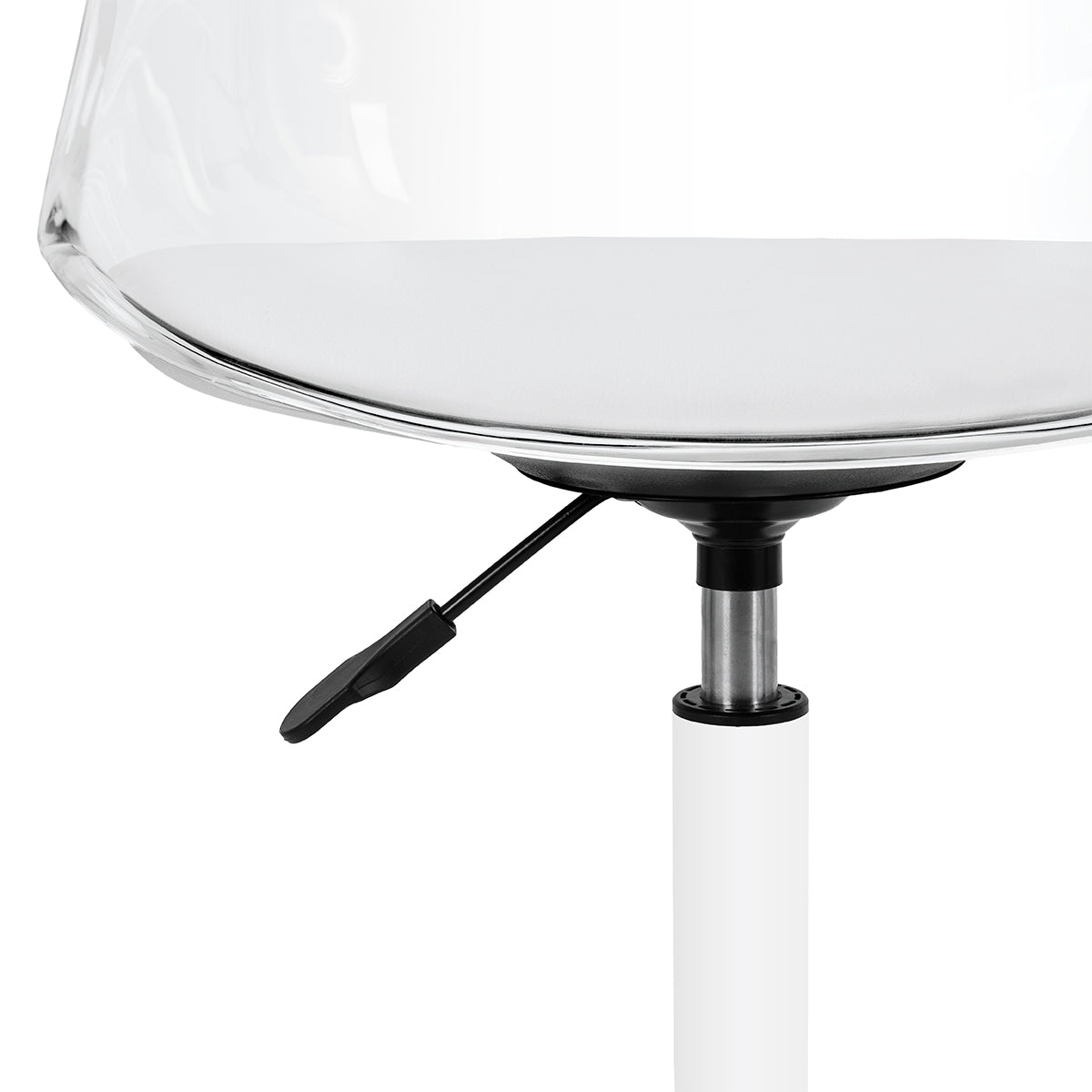 Activeshop Ghost cosmetic chair for beauty salons with sleek design and padded upholstery, ideal for professional beauty treatments.