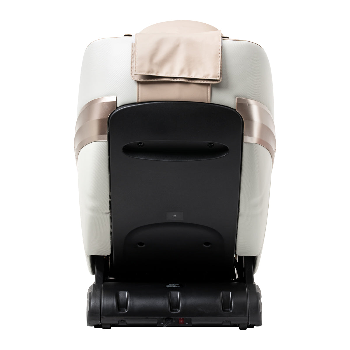 White Sakura Prime 101 massage chair from SAKURA with plush cushioning and modern design, showcasing its ergonomic massage furniture features.