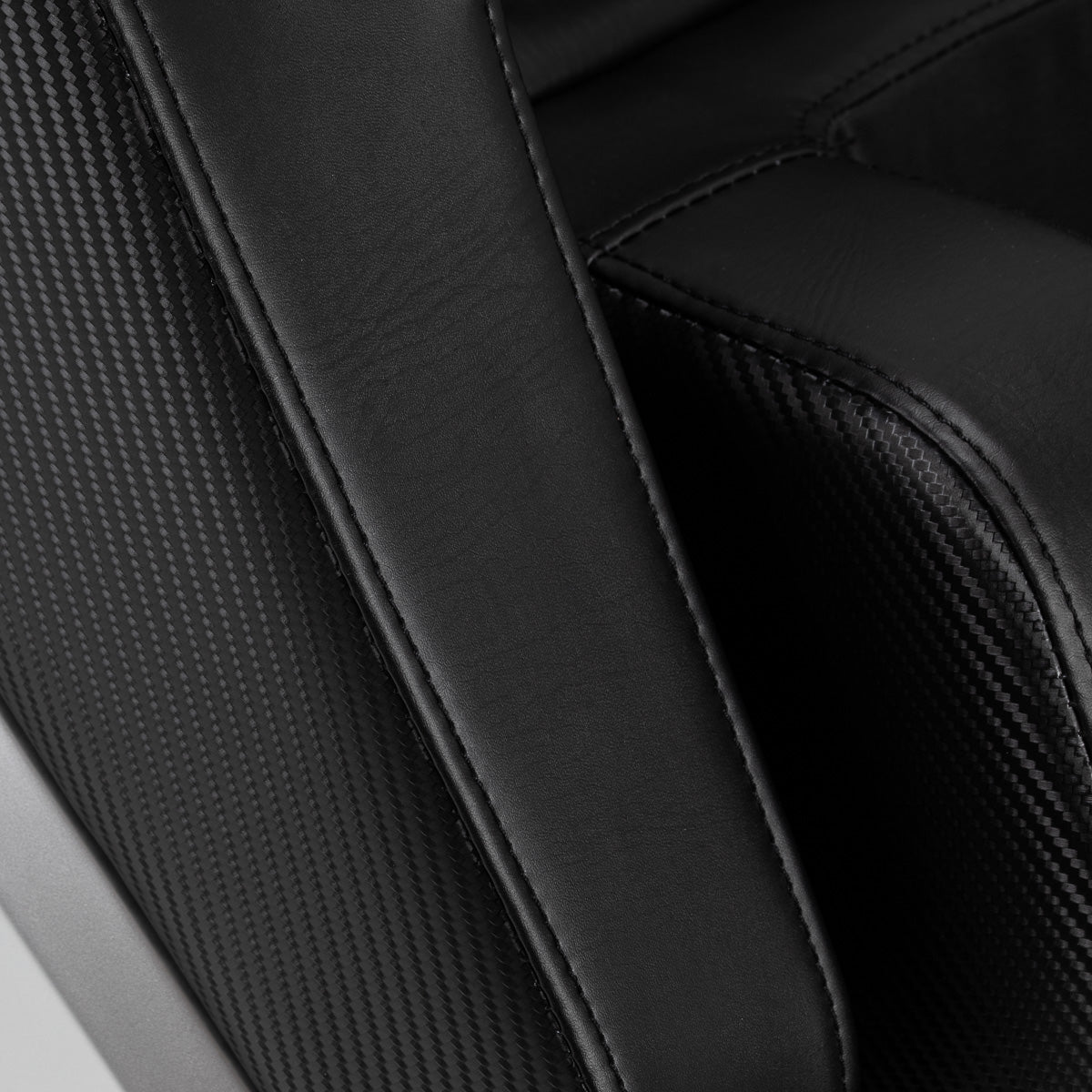 Black Sakura Prime 108 massage chair with padded armrests and built-in control panel, showcasing a modern massage furniture design.