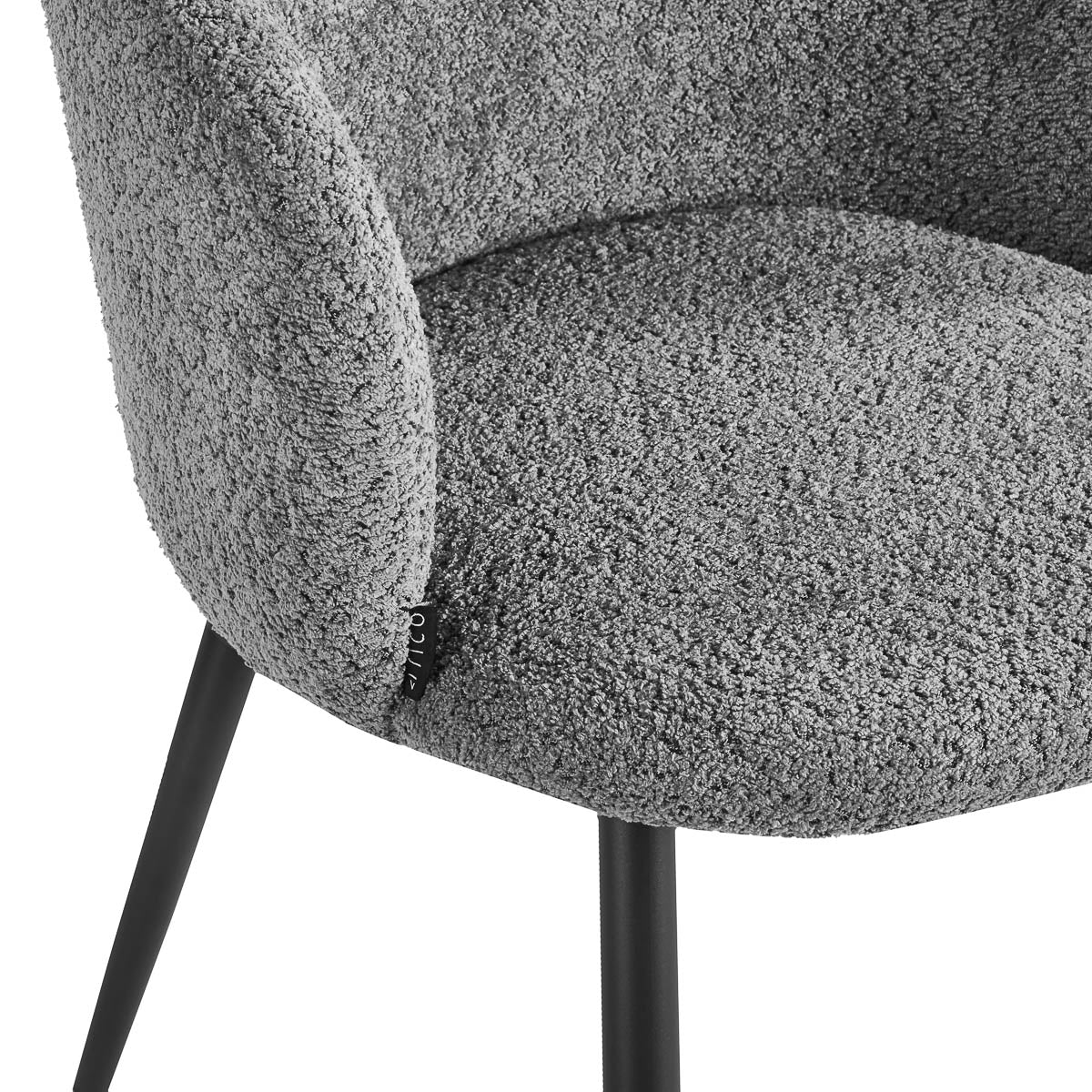 4RICO Verso grey sherpa chair in a modern interior