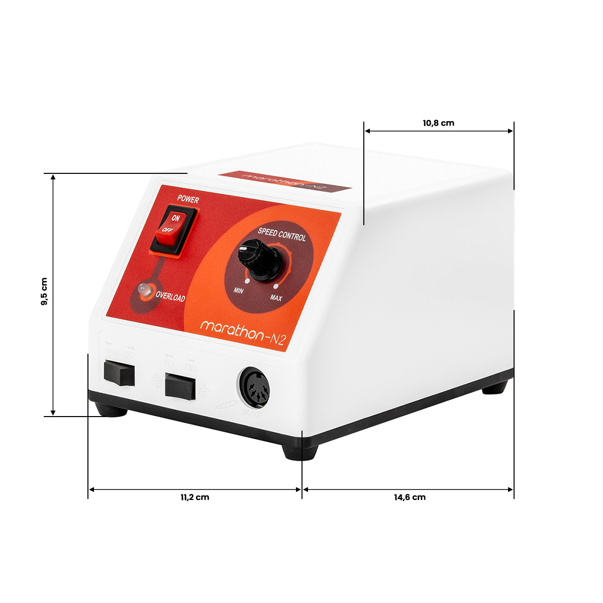 Saeyang Marathon N2 Retro nail drill with H200 handpiece, featuring a sleek design and adjustable speed controls for professional manicures.