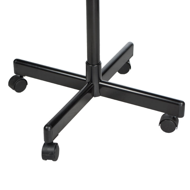 Black Beauty System BB-6082H hair dryer on stand with adjustable nozzle and ergonomic handle.