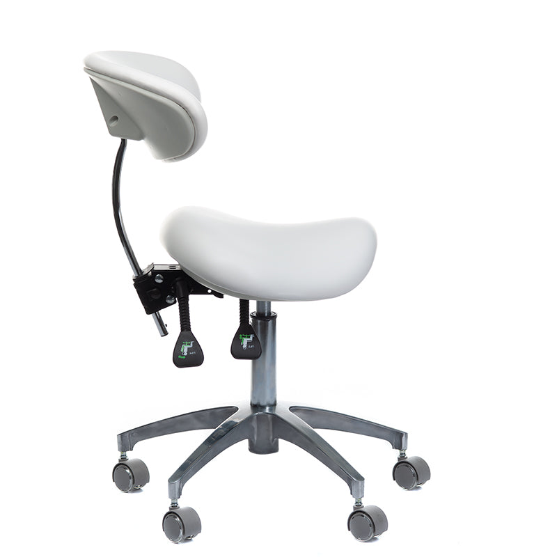 Medical stool with backrest BD-Y925 White - BVShop