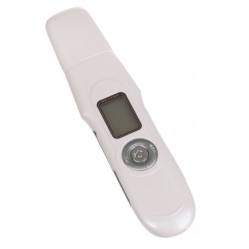 Wireless Cavitation Peeling EMS device from Beauty System with sleek design, used for skin cleansing and facial treatment.