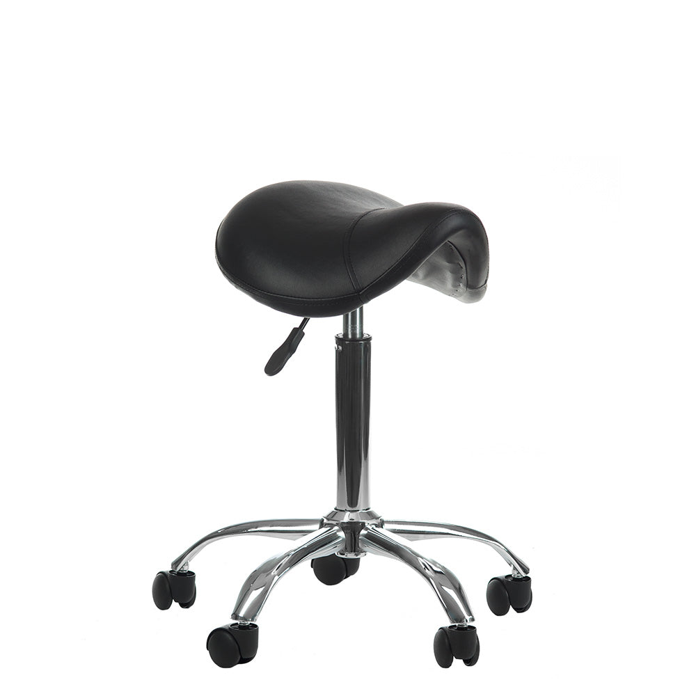 Black Beauty Stool BD-9909 by Beauty System with a padded seat and sturdy base, ideal for salon or spa use.