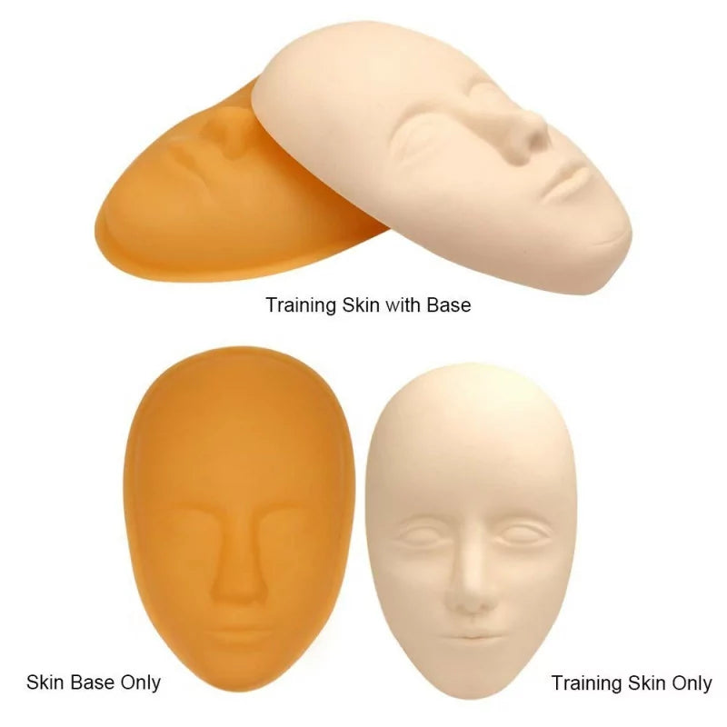 5D Silicone PMU Practice Skin Mat With Base - BVShop