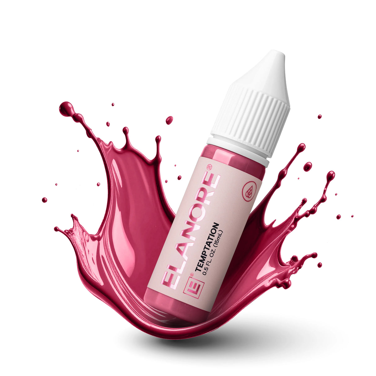Close-up of lips wearing The Pigment x ELANORE Temptation Pigment lipstick in a natural shade.