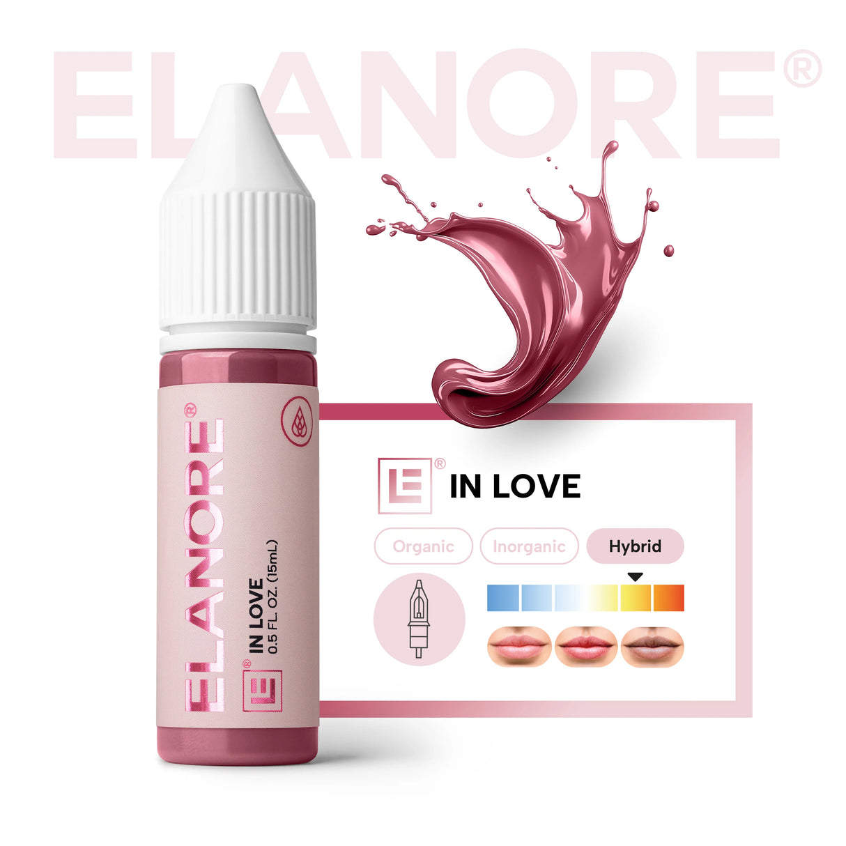 Close-up of The Pigment x ELANORE In Love Pigment in a 15ml jar, showcasing the vibrant, shimmery cosmetic pigment with a glossy lid.