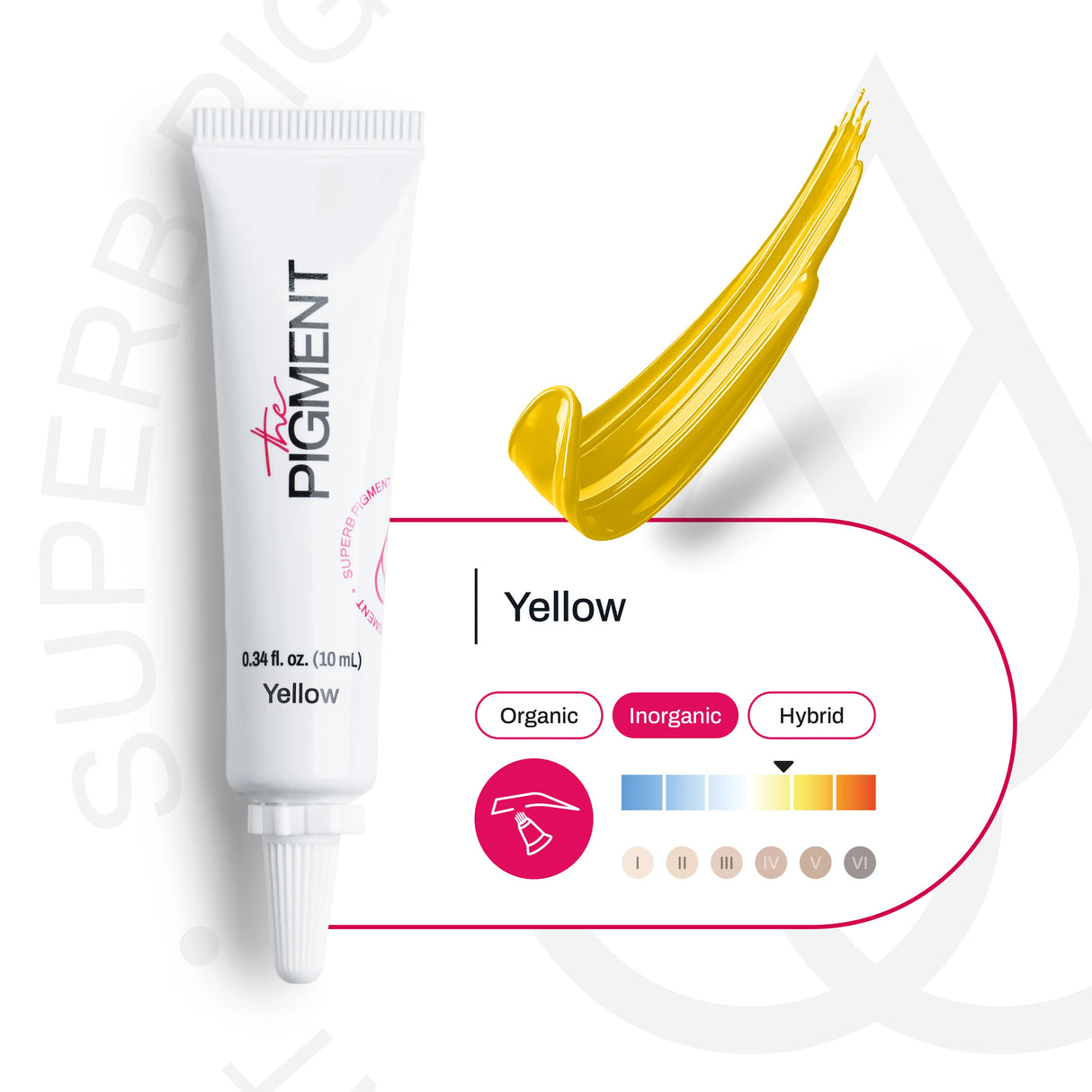 The Pigment Microblading Yellow Pigment 10ml - BVShop