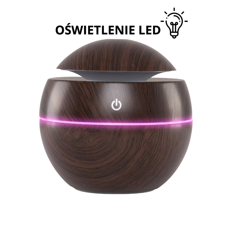 Aroma diffuser air humidifier spa 16 dark wood 130ml - BVShop