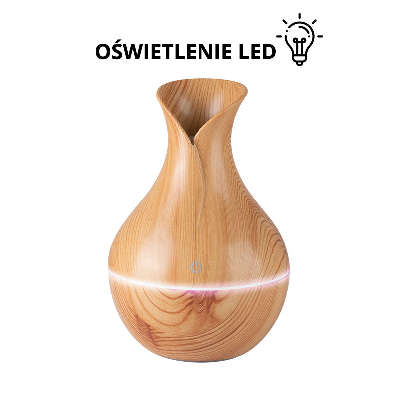 Aroma diffuser air humidifier spa 17 light wood 130ml - BVShop