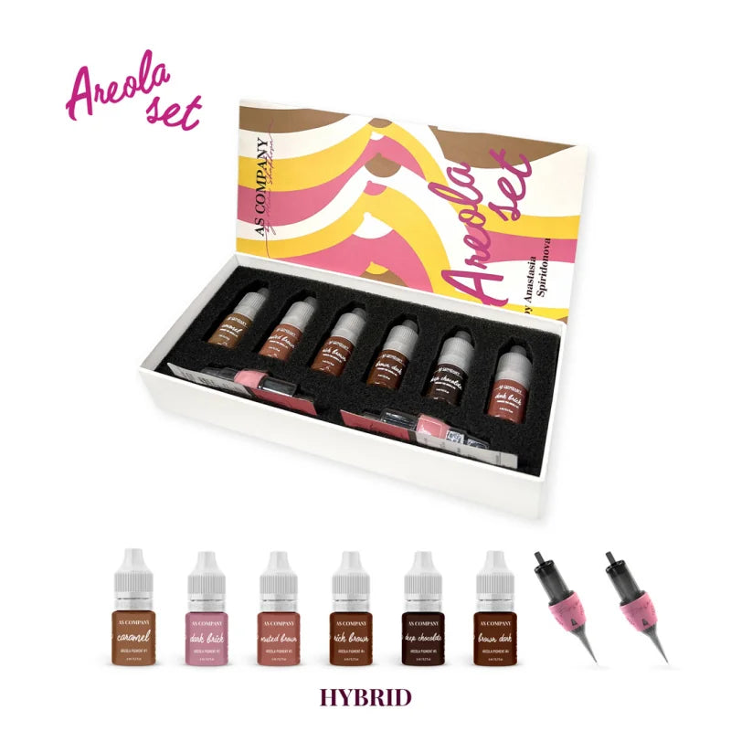 AS COMPANY Σετ Υβριδικής Χρωστικής Areola 6 × 6ml
