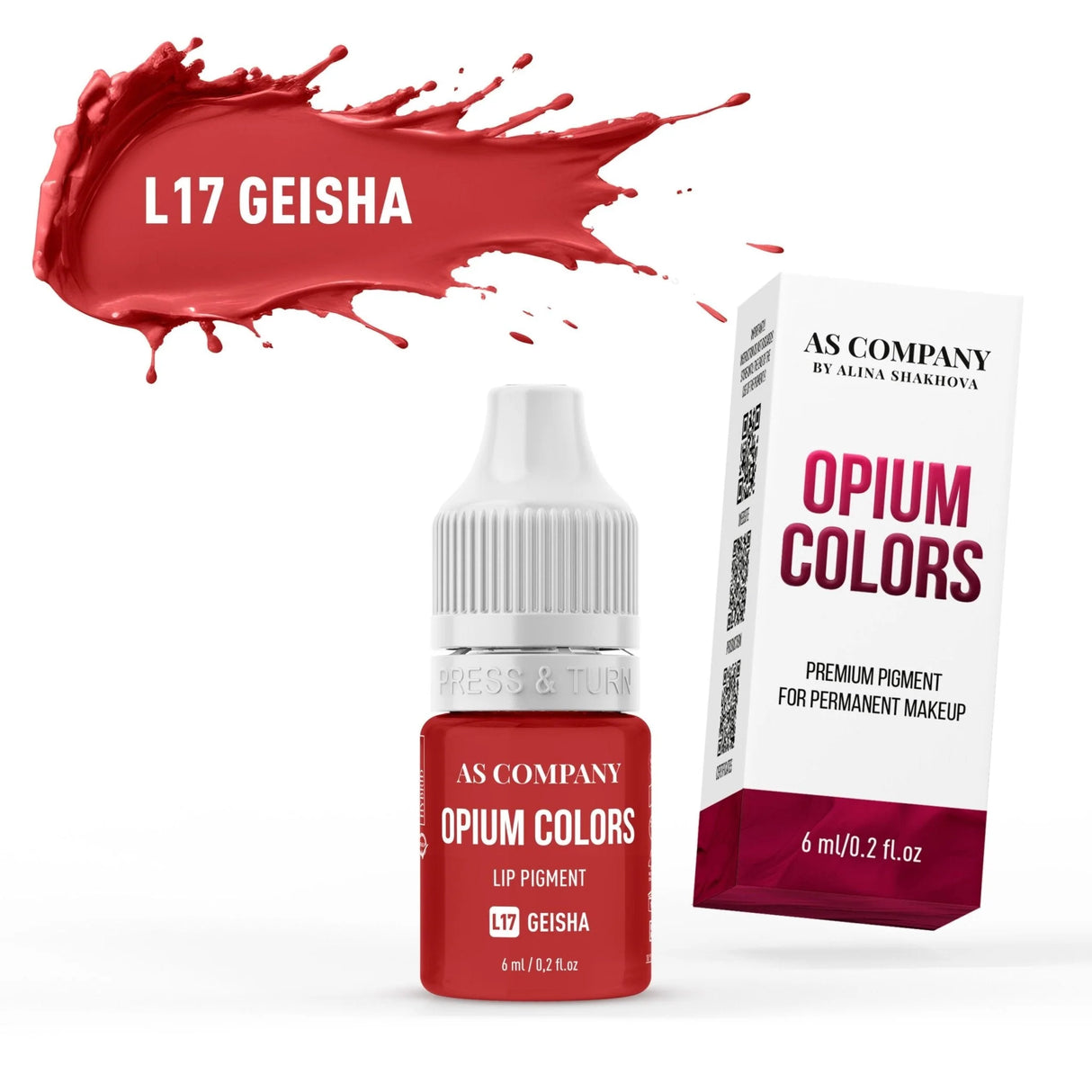 AS COMPANY Lip Set Opium Corols Hybrid/Organic 6pcs/6ml - BVShop