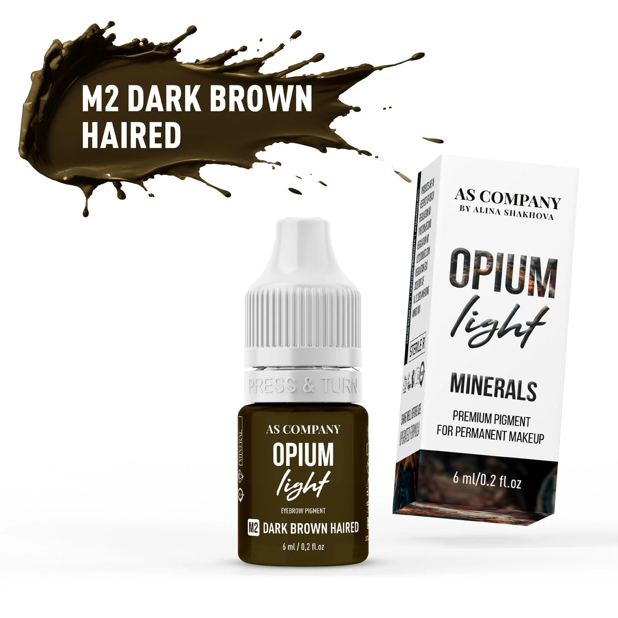 AS COMPANY Mineral Eyebrow Set (Opium Light) 6pcs/6ml - BVShop