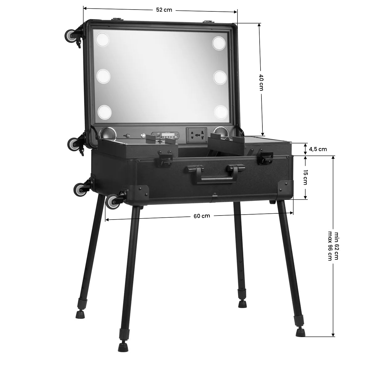BOX PORTABLE STAND WITH BLACK SPEAKERS - BVShop