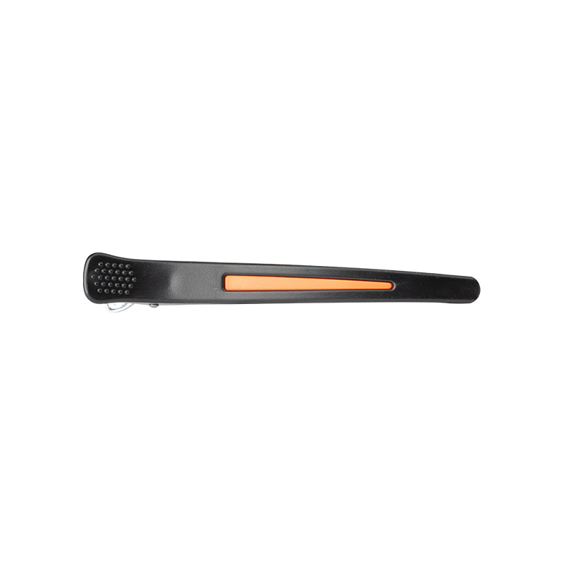 Clamps hairdressing clips for hair e-13 6 pcs 11.5 cm mix neon - BVShop