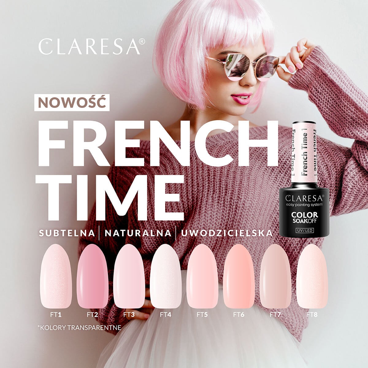 CLARESA French Time Hybrid Polish 2 -5g - BVShop