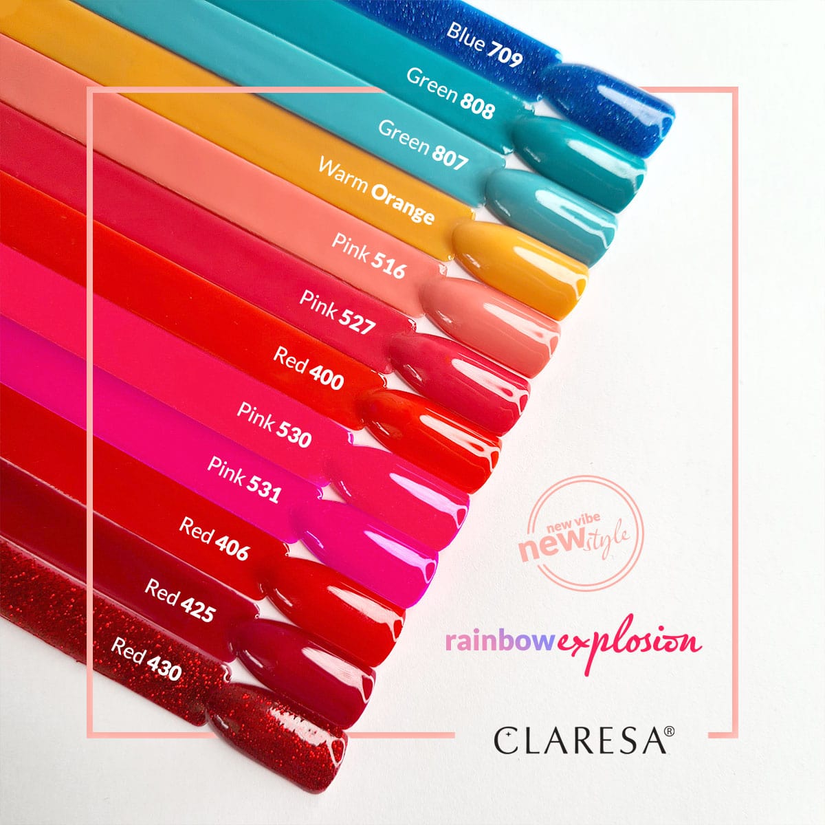CLARESA Hybrid nail polish PINK 530 -5g - BVShop