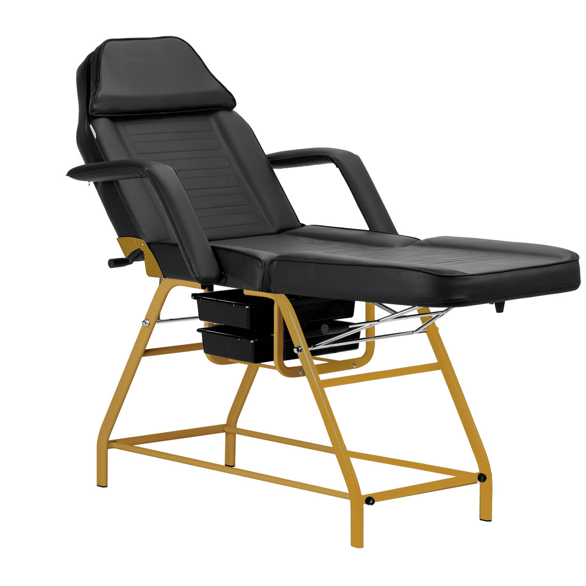 Cosmetic chair 557G with cuvettes black - BVShop