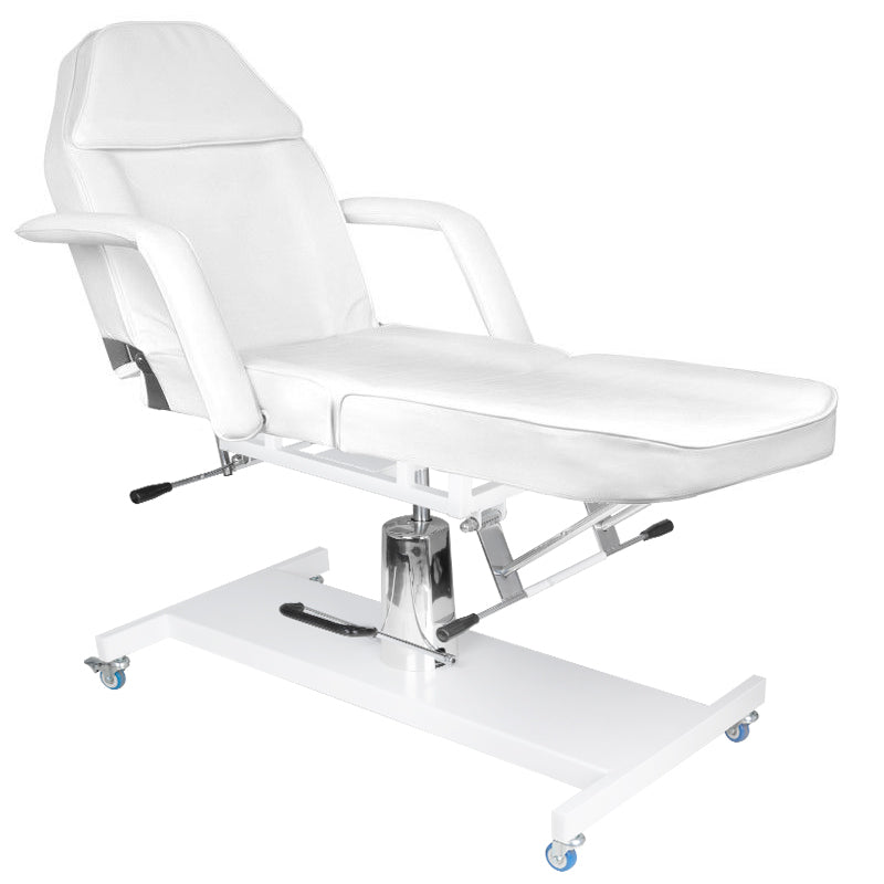 Cosmetic chair hyd. basic 210 white on wheels - BVShop