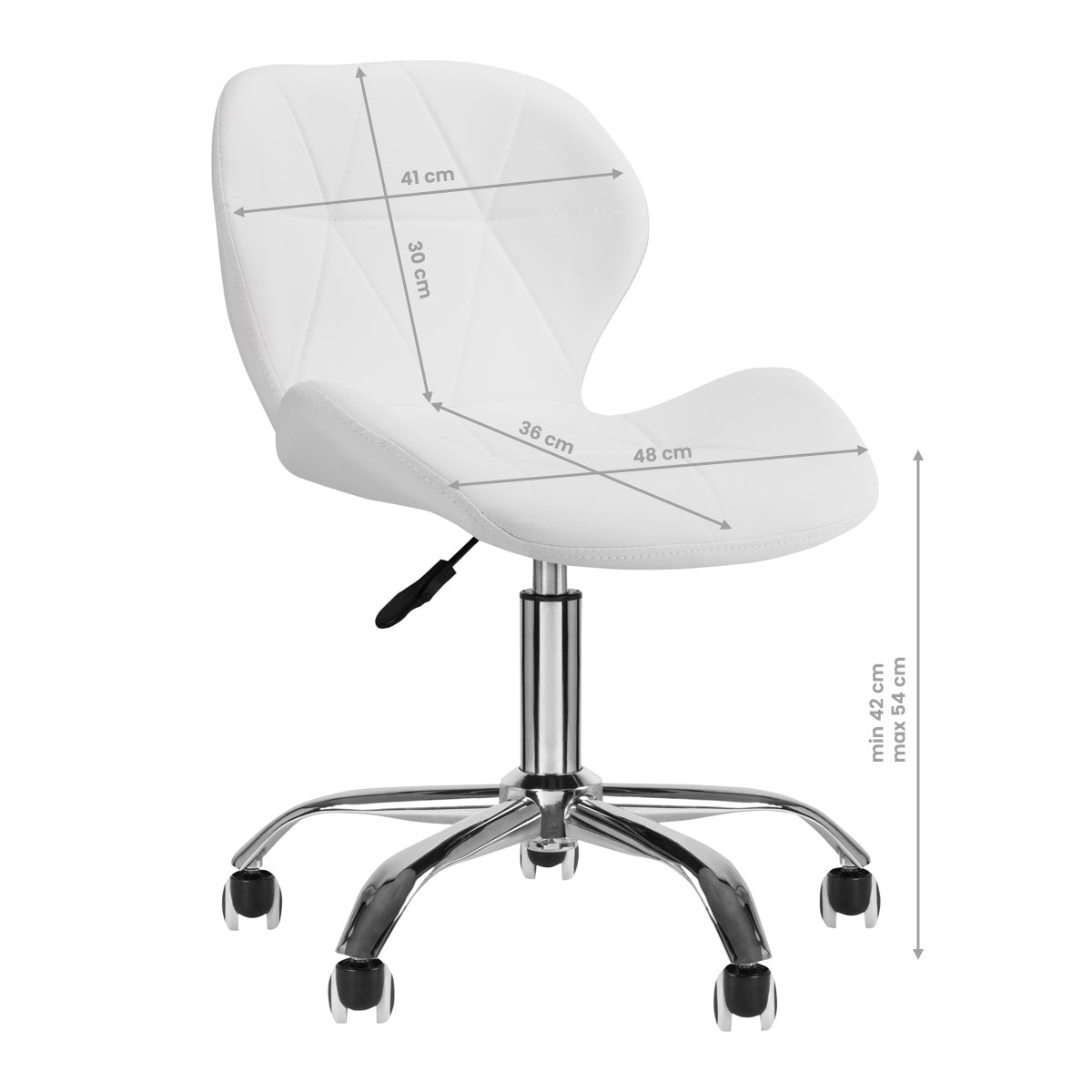 COSMETIC STOOL QS-06 WHITE - BVShop