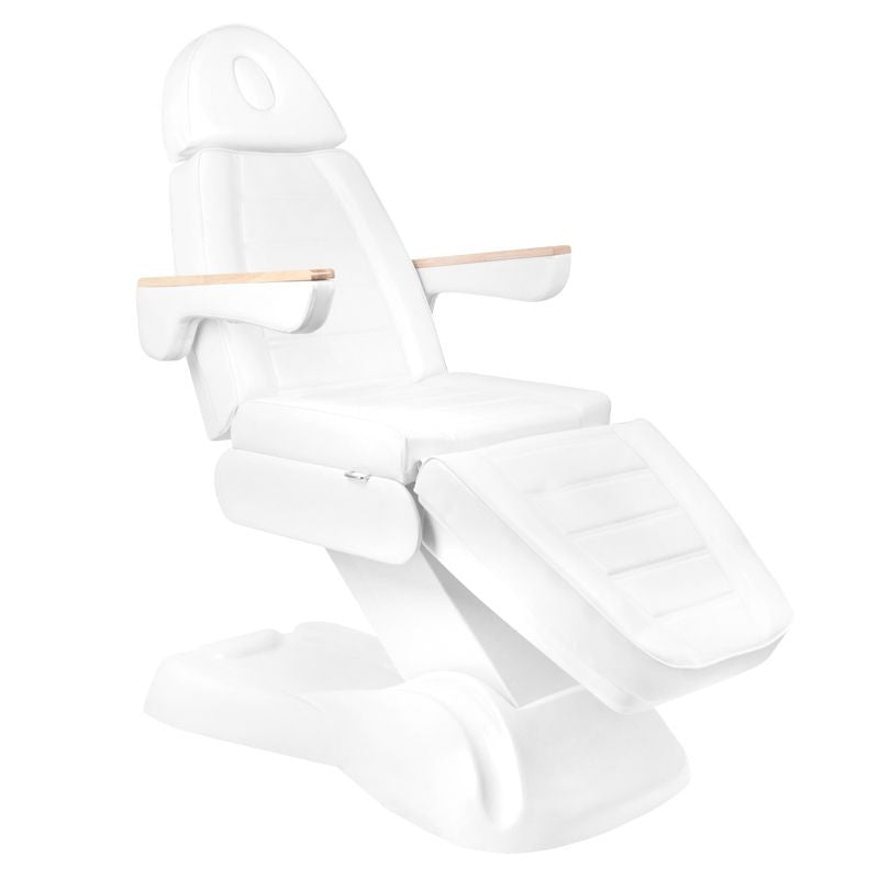 Electric cosmetic chair lux 273b + stool 304 white - BVShop