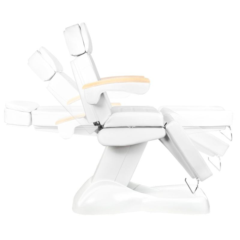 Electric cosmetic chair lux white / beech 3m - BVShop