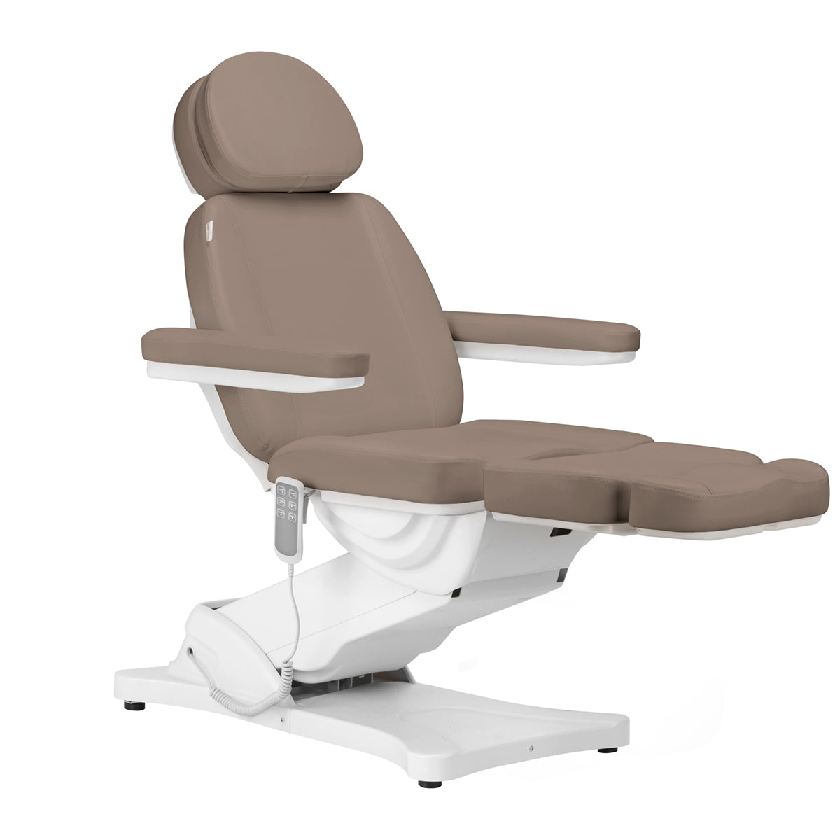 Electric cosmetic chair SILLON CLASSIC 3 motors modern brown - BVShop