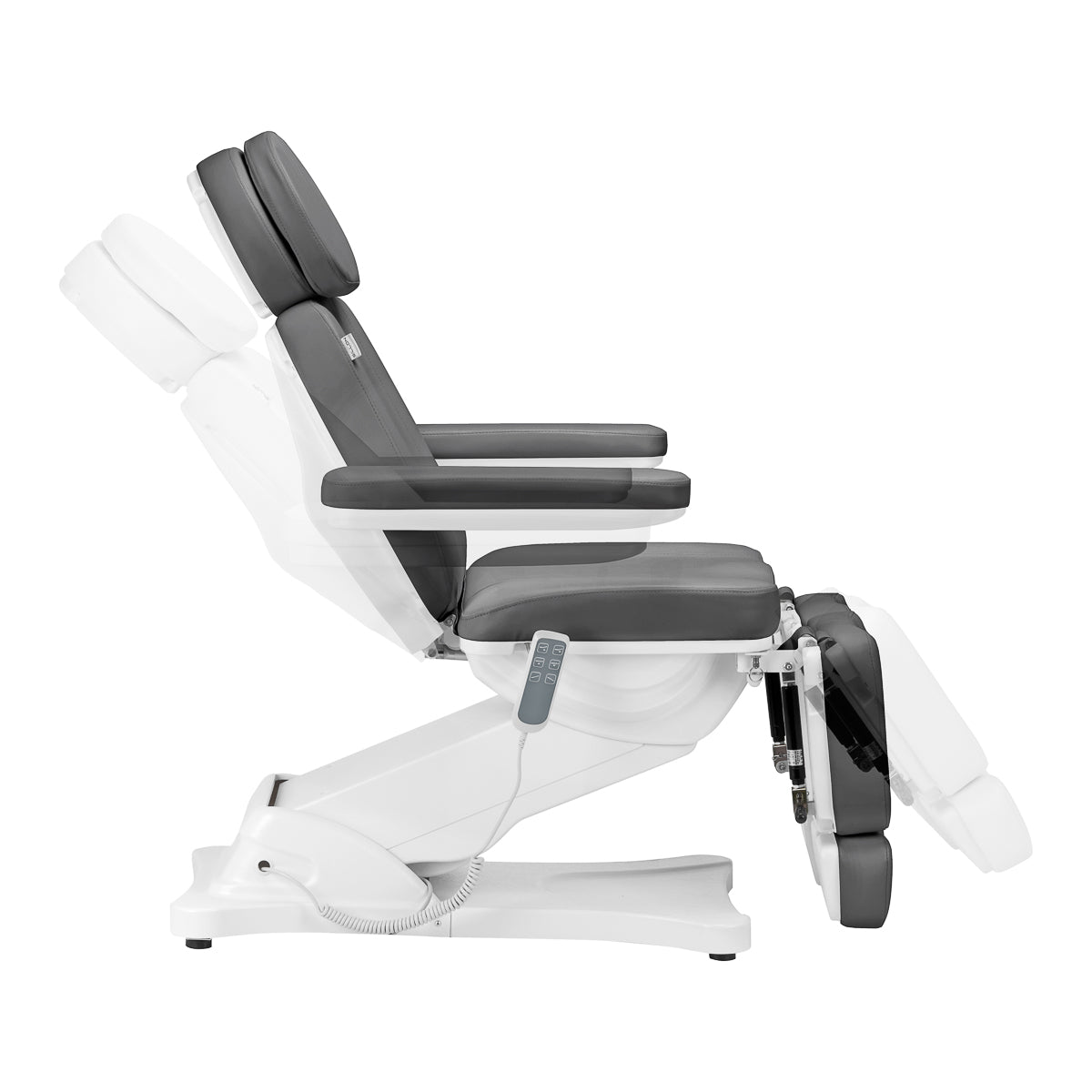 Electric cosmetic chair SILLON CLASSIC 3 motors with pedi cradle gray - BVShop