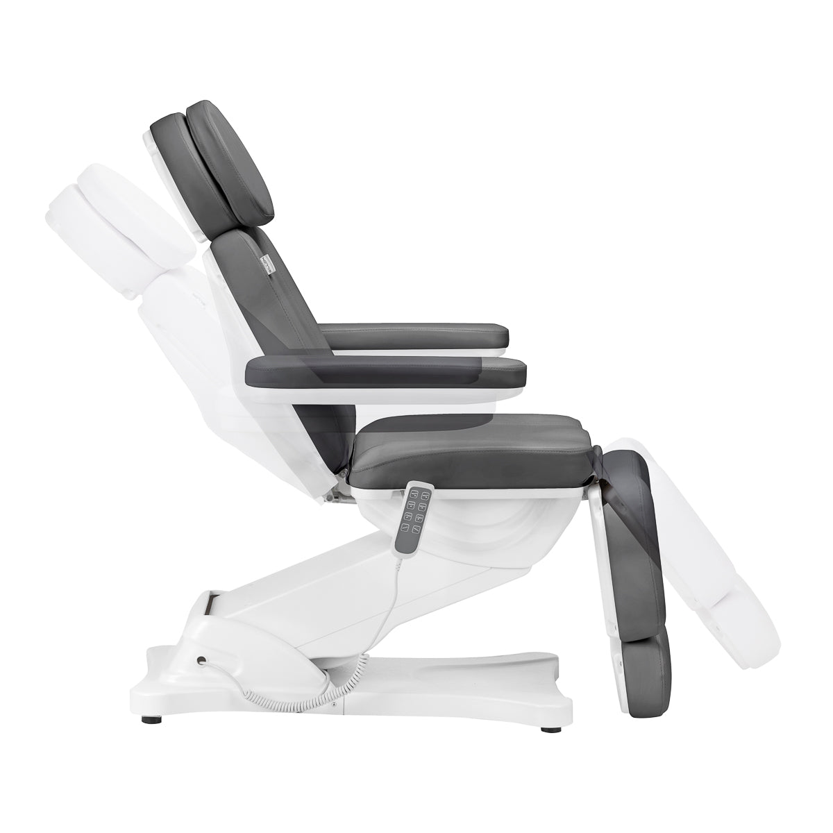 Electric cosmetic chair SILLON CLASSIC 4 motors with cradle gray - BVShop