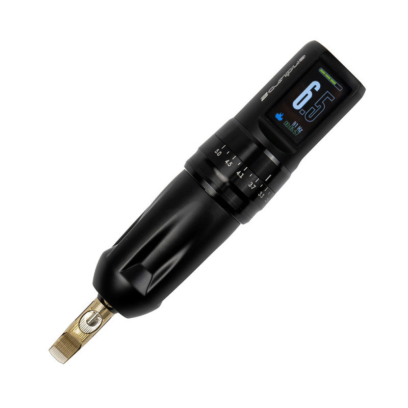 Equaliser Enduro2 wireless tattoo machine with sleek design and ergonomic grip, suitable for professional tattoo artists.