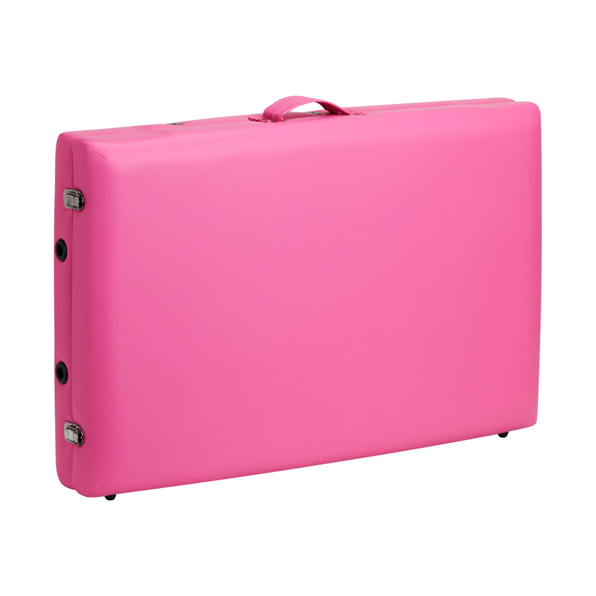 Folding massage table wooden Activ Fizjo comfort 2 segment pink black wood - BVShop