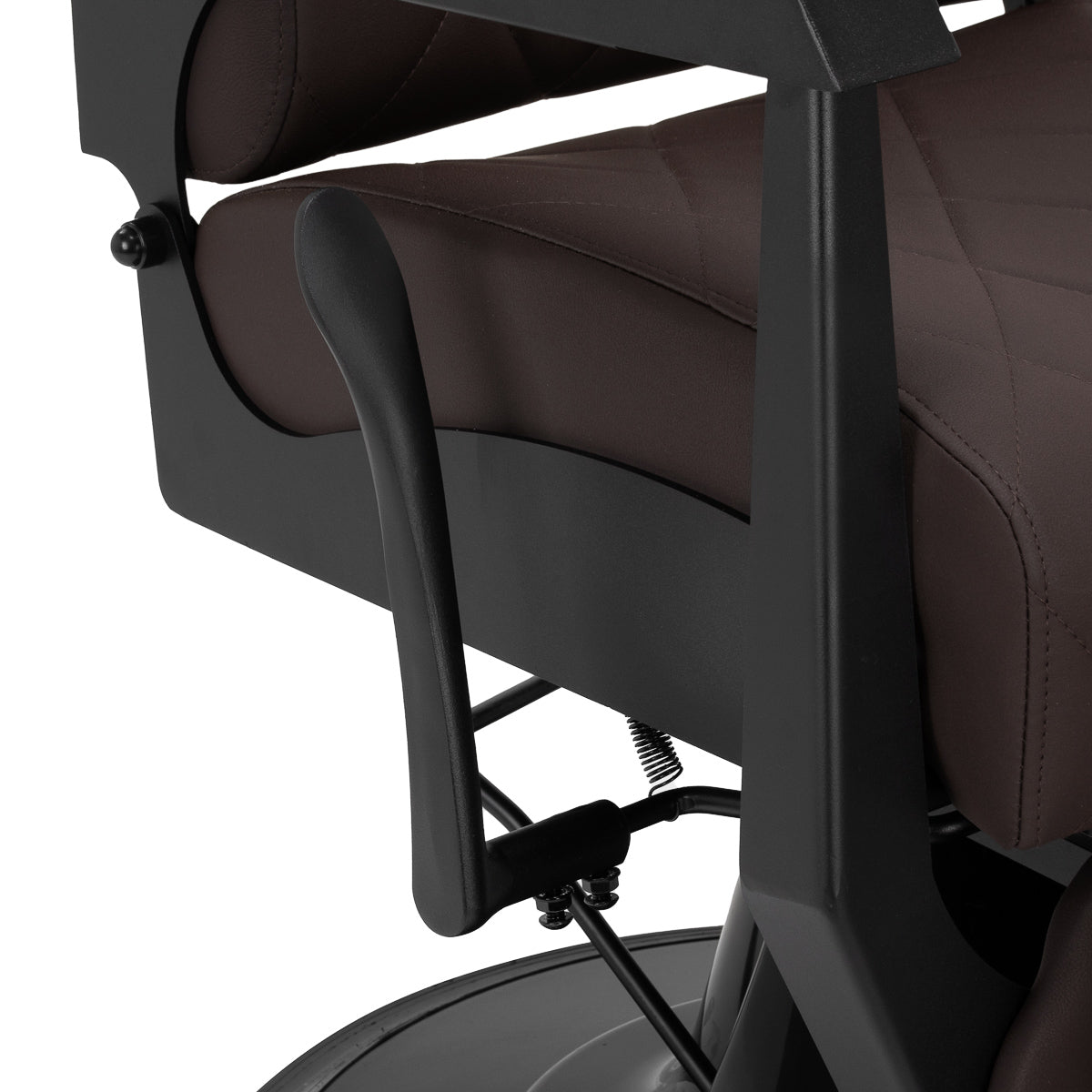 Gabbiano barber chair Bruno with black frame Brown - BVShop
