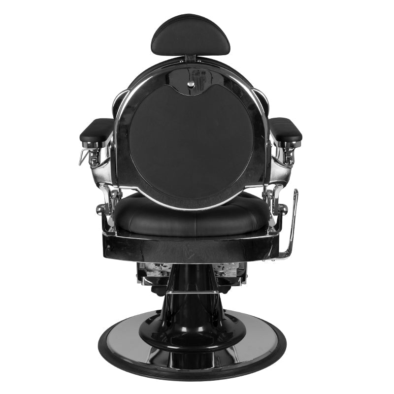 Gabbiano Barber Chair Giulio silver black - BVShop