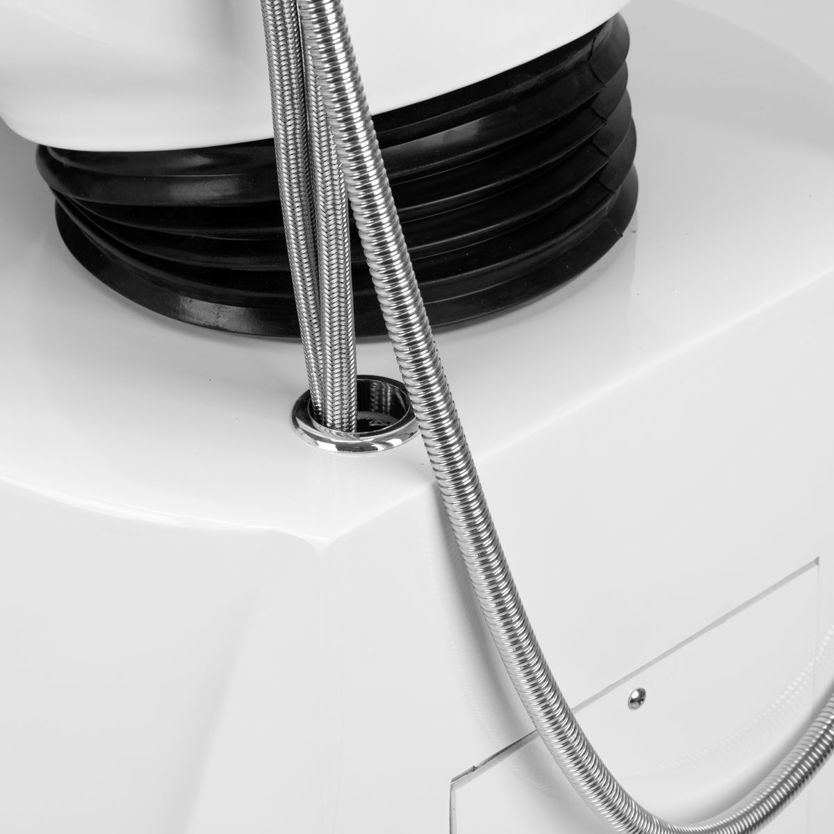 Gabbiano Porto grey hair wash unit with sink and chair for salon hairdressing furniture, modern and comfortable design