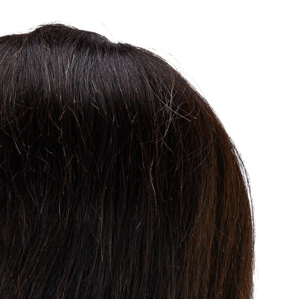 Gabbiano WZ4 training head with beard, natural hair, color 1#, length 8"+6" - BVShop