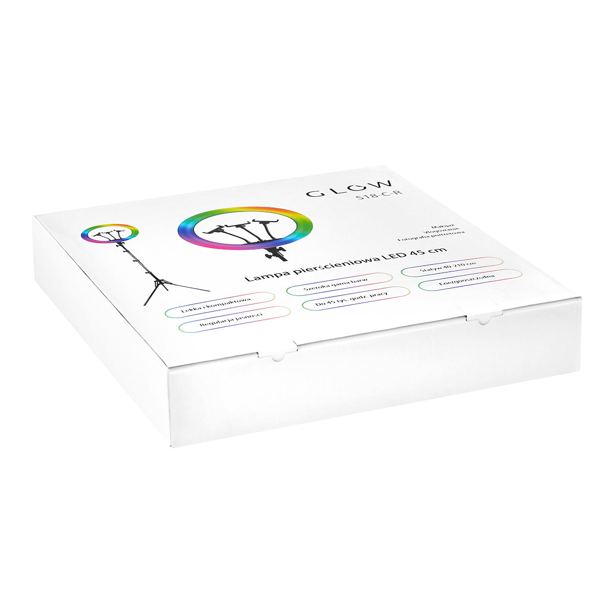 GLOW 18" bsc RGB ring lamp with 45W tripod - BVShop