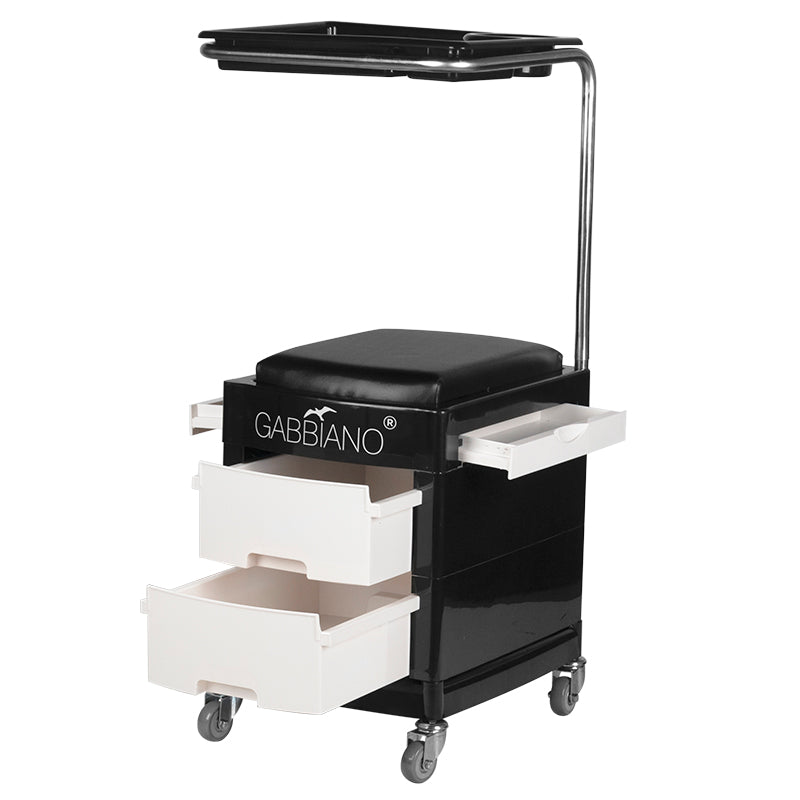 Helper - pedicure stool 16 plus black / white - BVShop