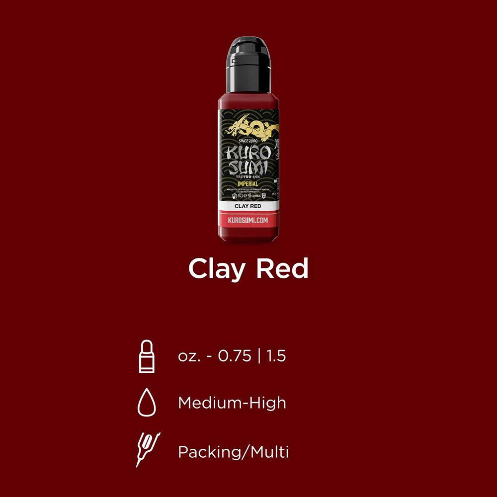 Kuro Sumi Imperial Tattoo Ink Clay Red - BVShop