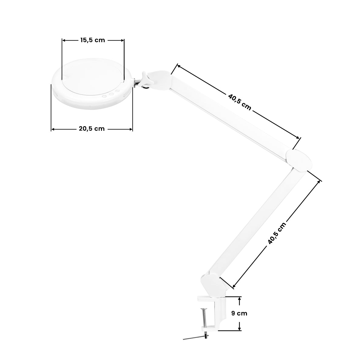 LED LUPA LED GLOW 8021 LAMP ADJUSTABLE COLOR OF LIGHT - BVShop