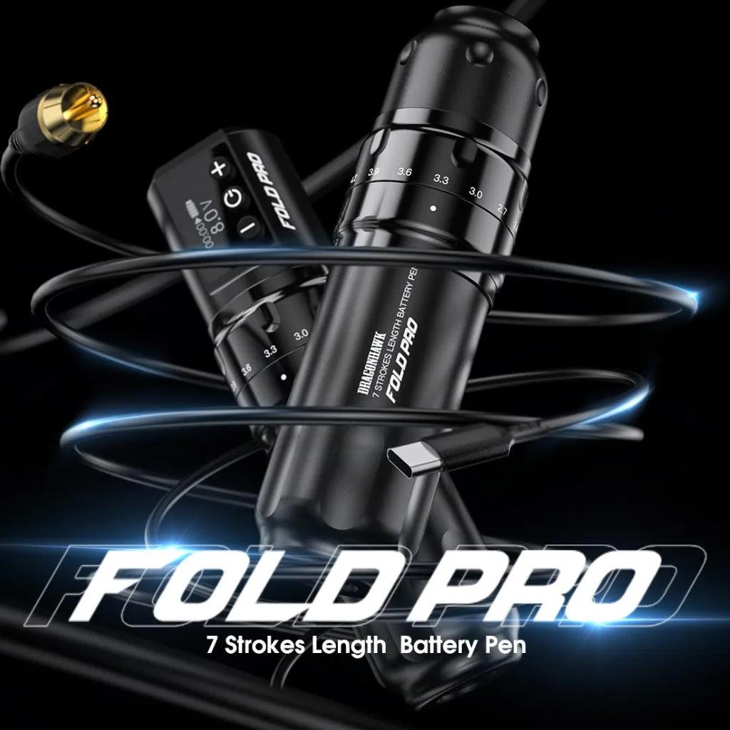 Mast Fold Pro Wireless Tattoo Pen Machine with 7 Stroke Length - BVShop