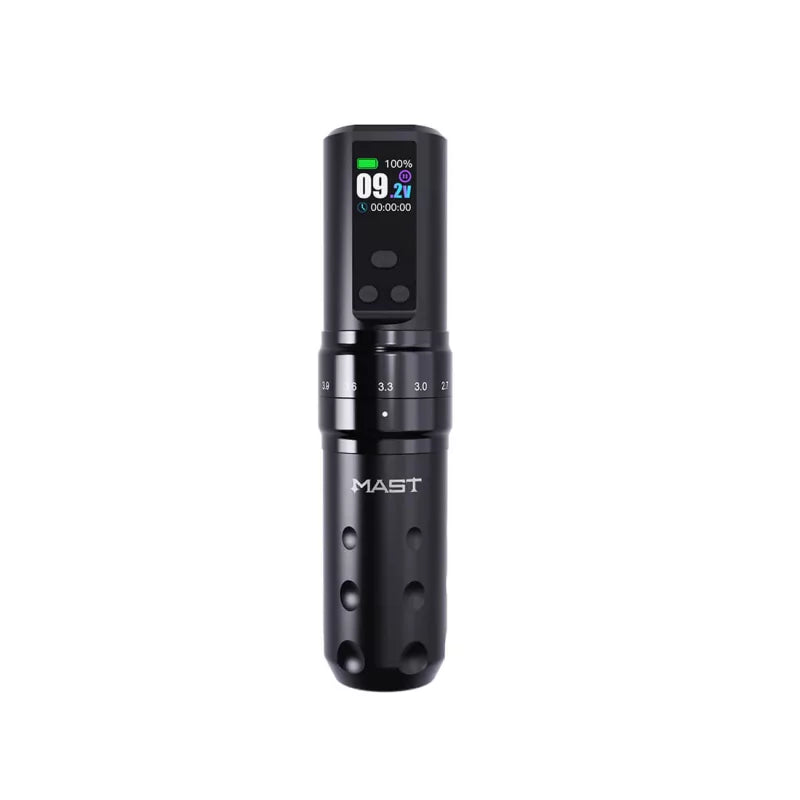 Mast Fold 2 Pro wireless tattoo machine with compact design and ergonomic grip, ideal for professional tattoo artists.