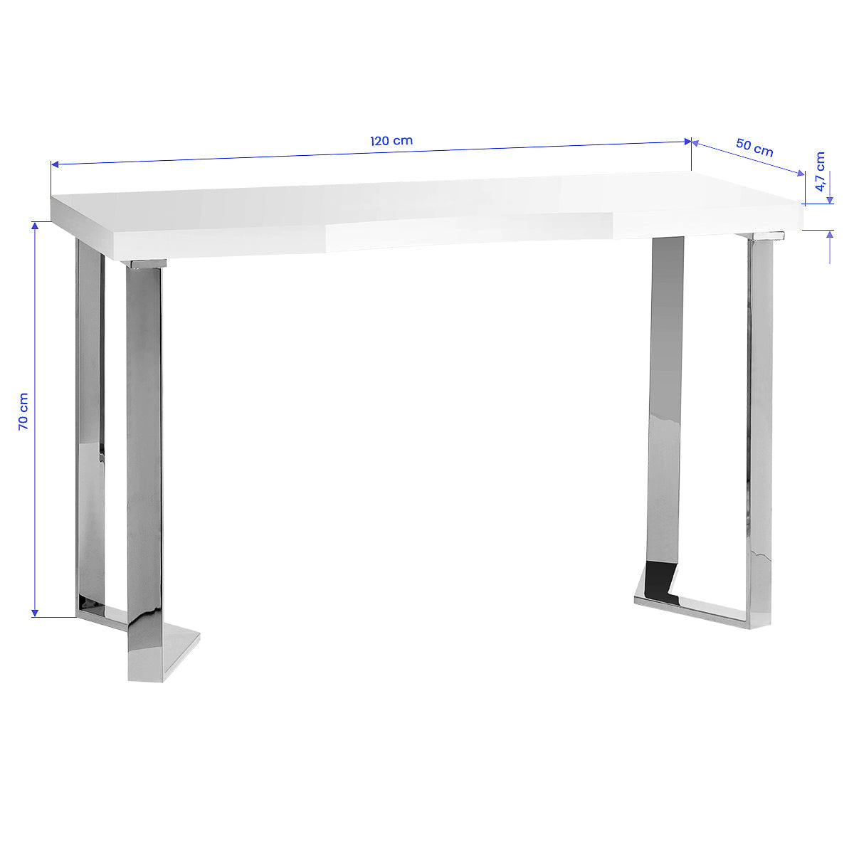Momo 05-SL cosmetic desk with sleek design, multiple drawers, and mirror for organized beauty and makeup storage.
