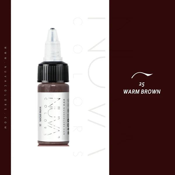 Nuva Colors Eyeliner Pigments 25 WARM BROWN 15ml - BVShop