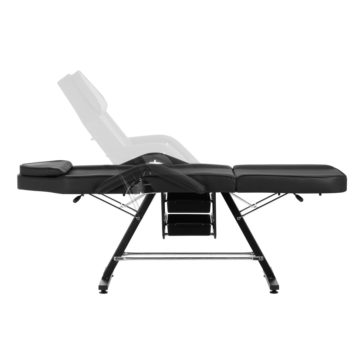 Sillon cosmetic chair with cuvettes black - BVShop