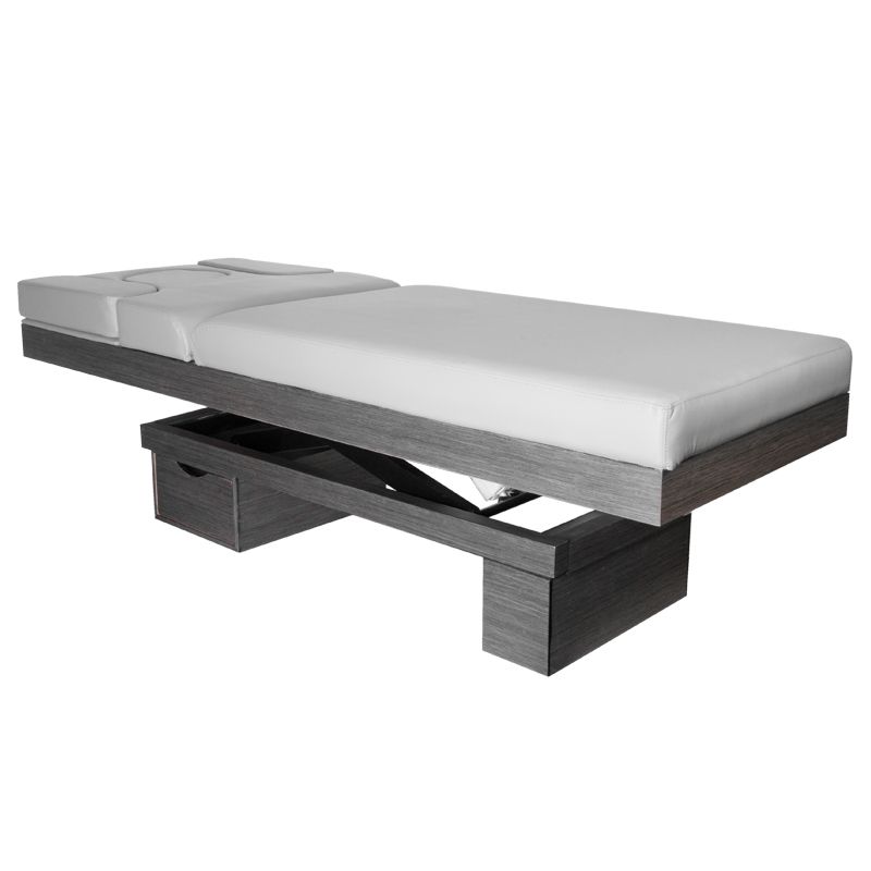 Spa cosmetic bed azzurro wood 815b heated light gray - BVShop