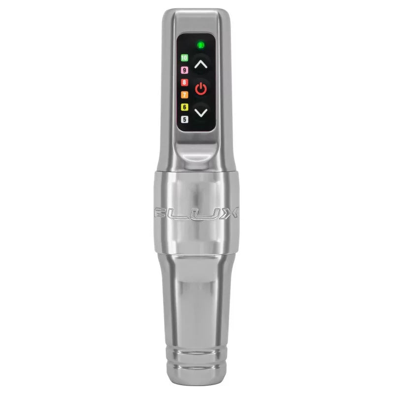 Spektra Flux Mini Silver with Power Bolt Tattoo & PMU Machine - BVShop